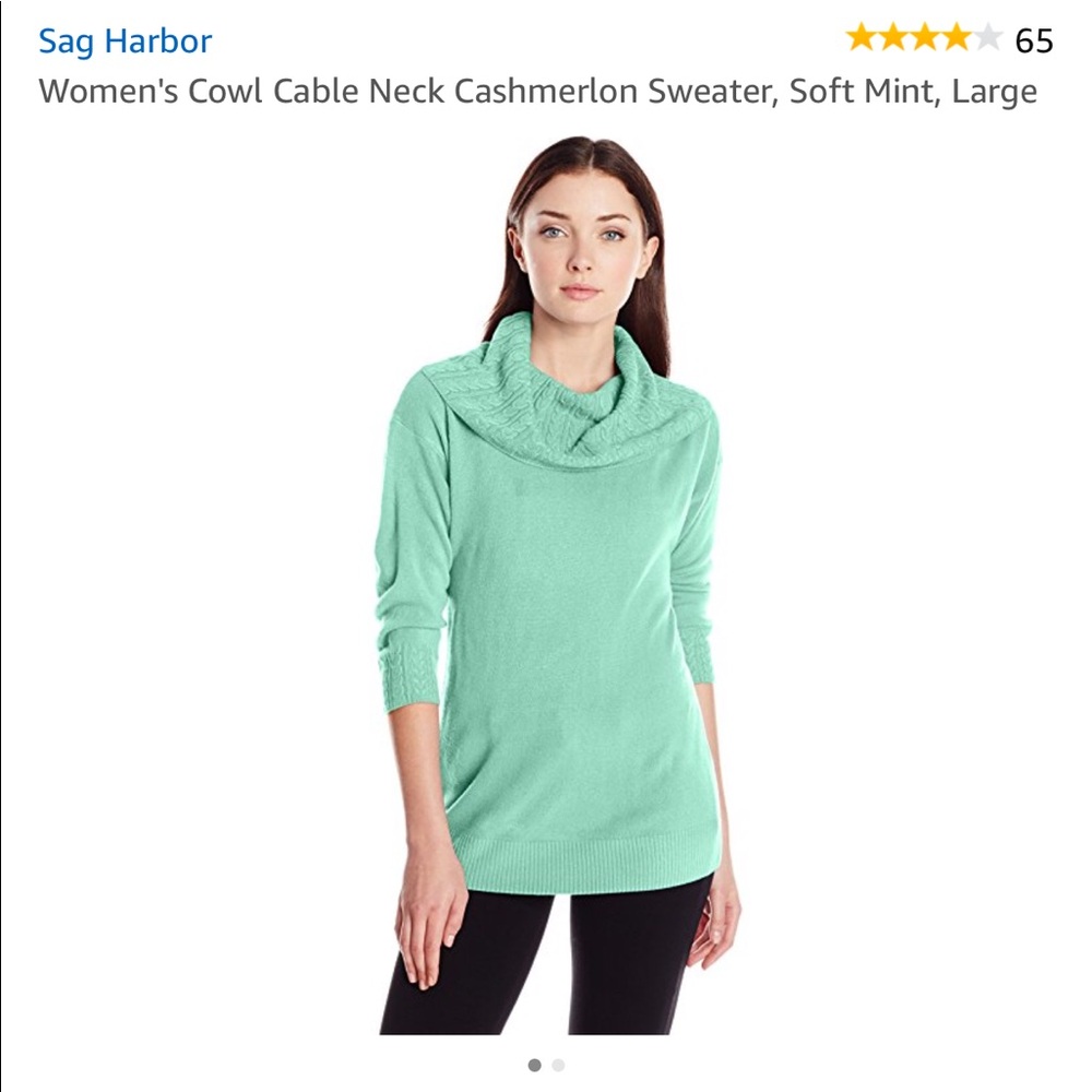 Sag Harbor cowl‎ neck sweater